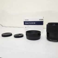 Sigma 30mm 1.4 Sony DC DN E Mount