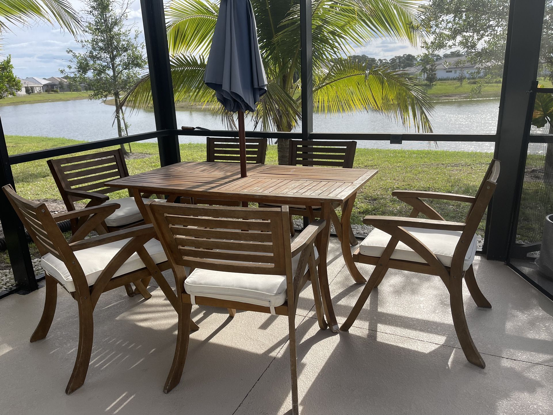 100 Real Teak Wood Outdoor Dining Set for Sale in Vero Beach, FL OfferUp