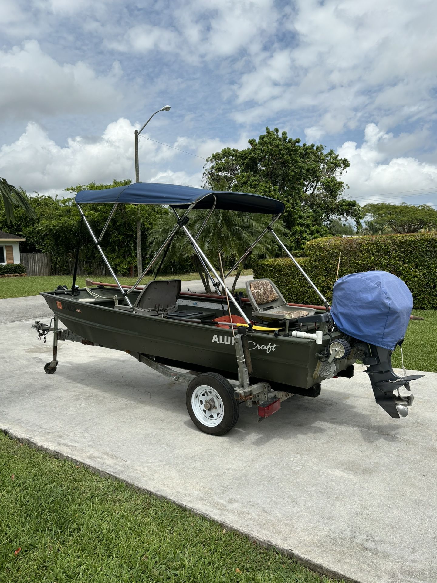 12 foot Aluma Craft Boat , Motor And Trailer