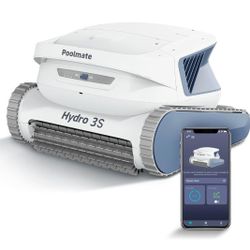 Poolmate Hydro 3S Robotic Pool Cleaner for Inground Pools - 300min Runtime, Dual-Centrifugal Pumps, 4 Cleaning Modes, Ideal for Private and Commercial