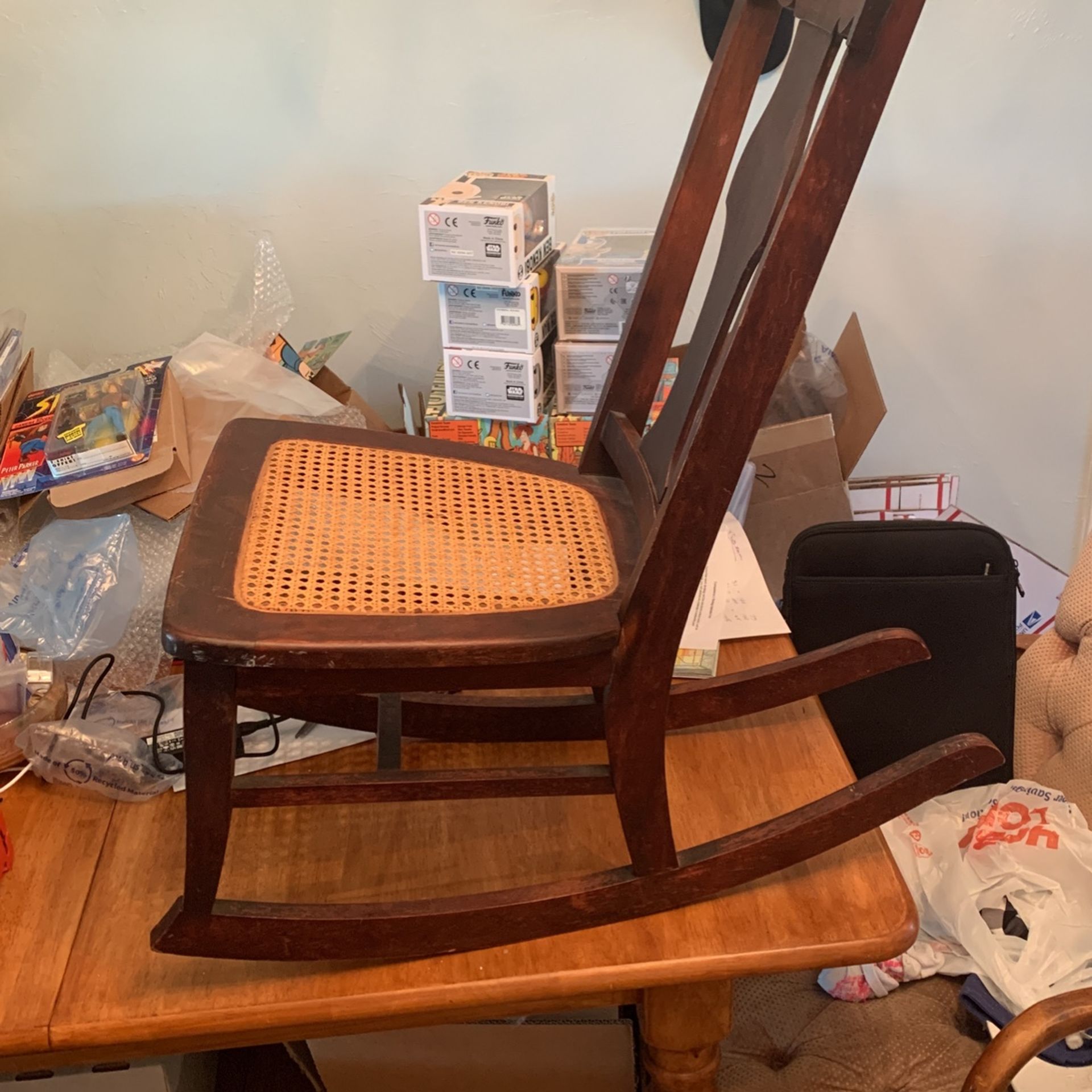 Vintage Wooden Child’s Rocking chair Antique Very Nice!!!