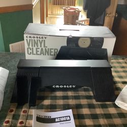 Crosley Vinyl Record and album cleaner. If you collect and listen to vinyl records this is a must Cleans, 33 1/3, 45 and 78 RPM records The only item 
