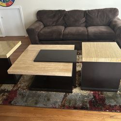 Three-Piece Marble Table Set 