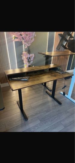 Electric height adjustable standing desk, home office work desk, computer desk ( i have other desks too )