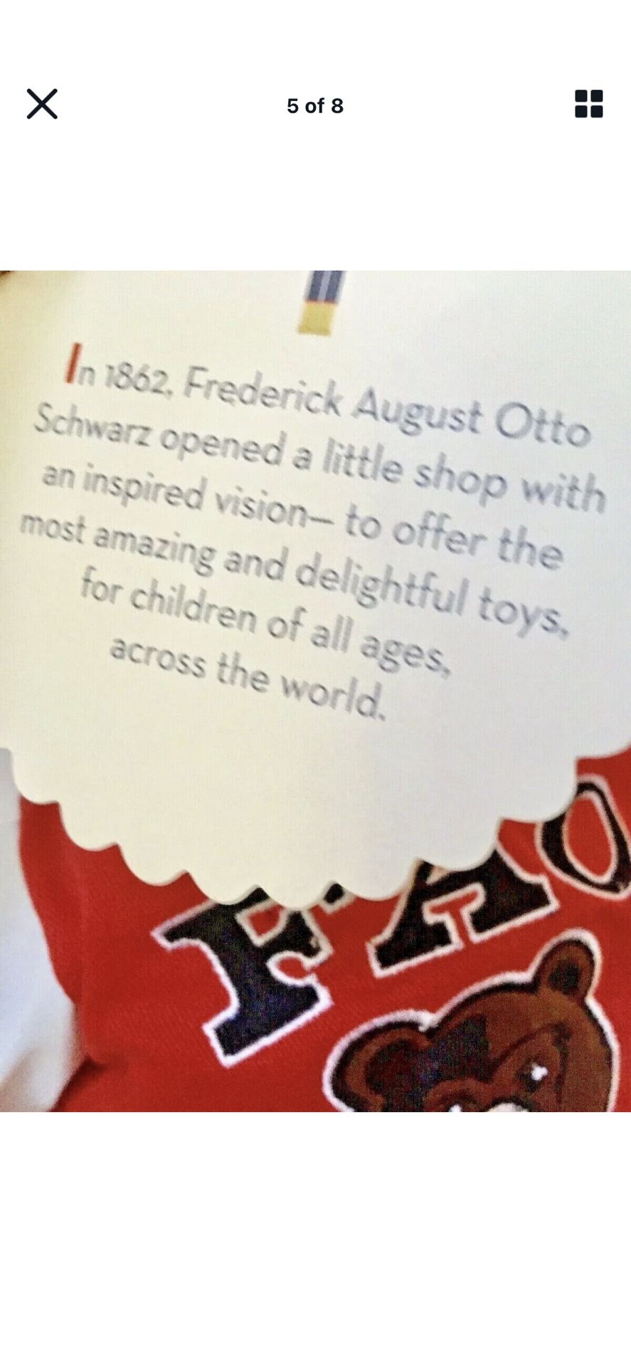 FAO Schwartz Teddy Bear New
