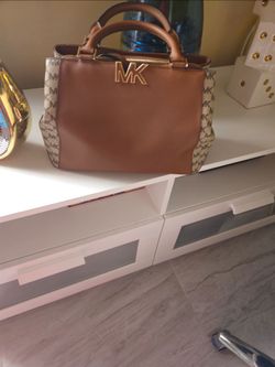 Michael Kors MK Logo Satchel Handbag