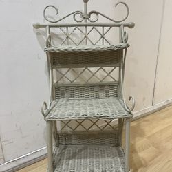 Wicker Rattan Wall Shelf 3 Tiers 