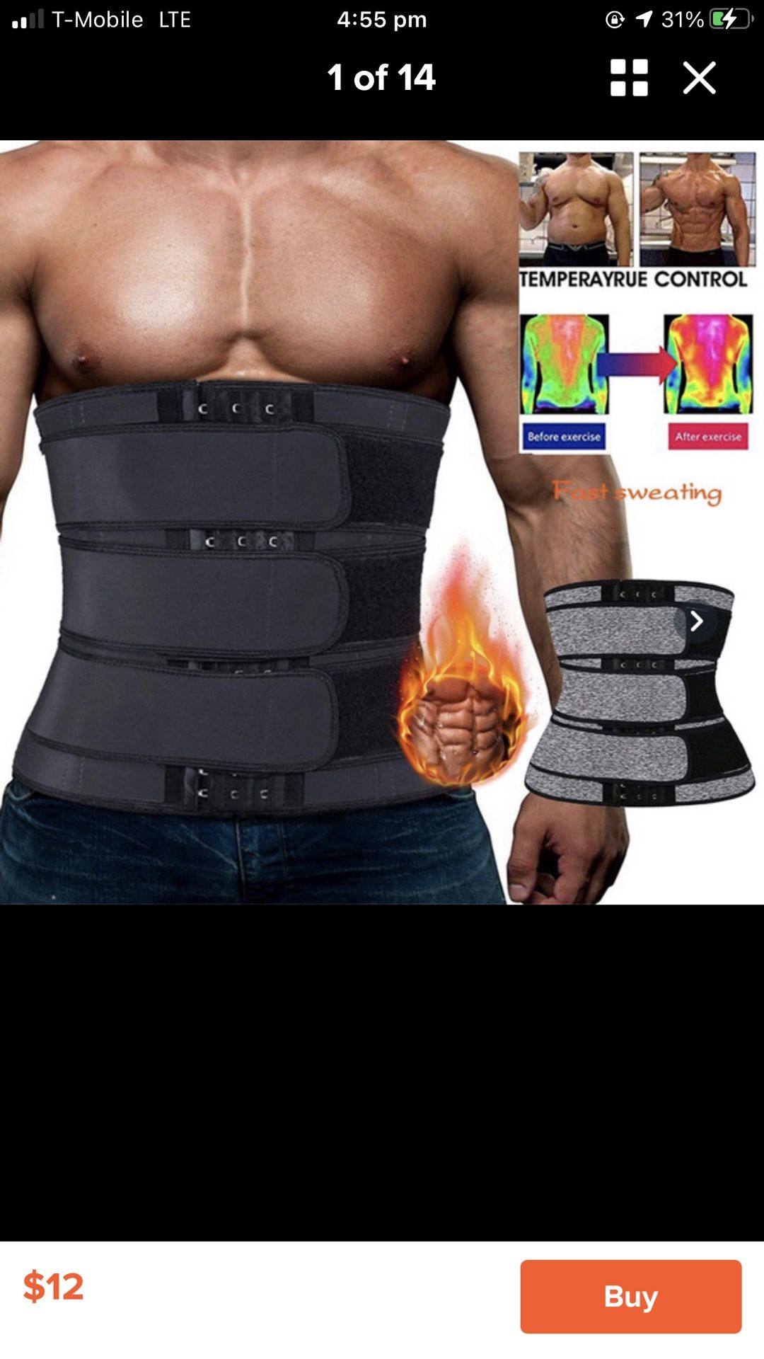 Men’s Slimming Trainer Belt 3XXX L