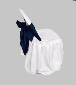 White Ruffled Chair Cover Slipcover pick up Diamond Bar 100 for $200