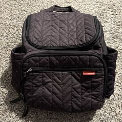 Black Skip Hop Backpack Diaper Bag