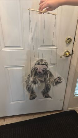 Sloth marionette puppet