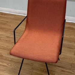 Martin Brattrud Capra Orange Upholstery Side Chair