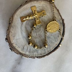 18k Gold Plated Rosary 