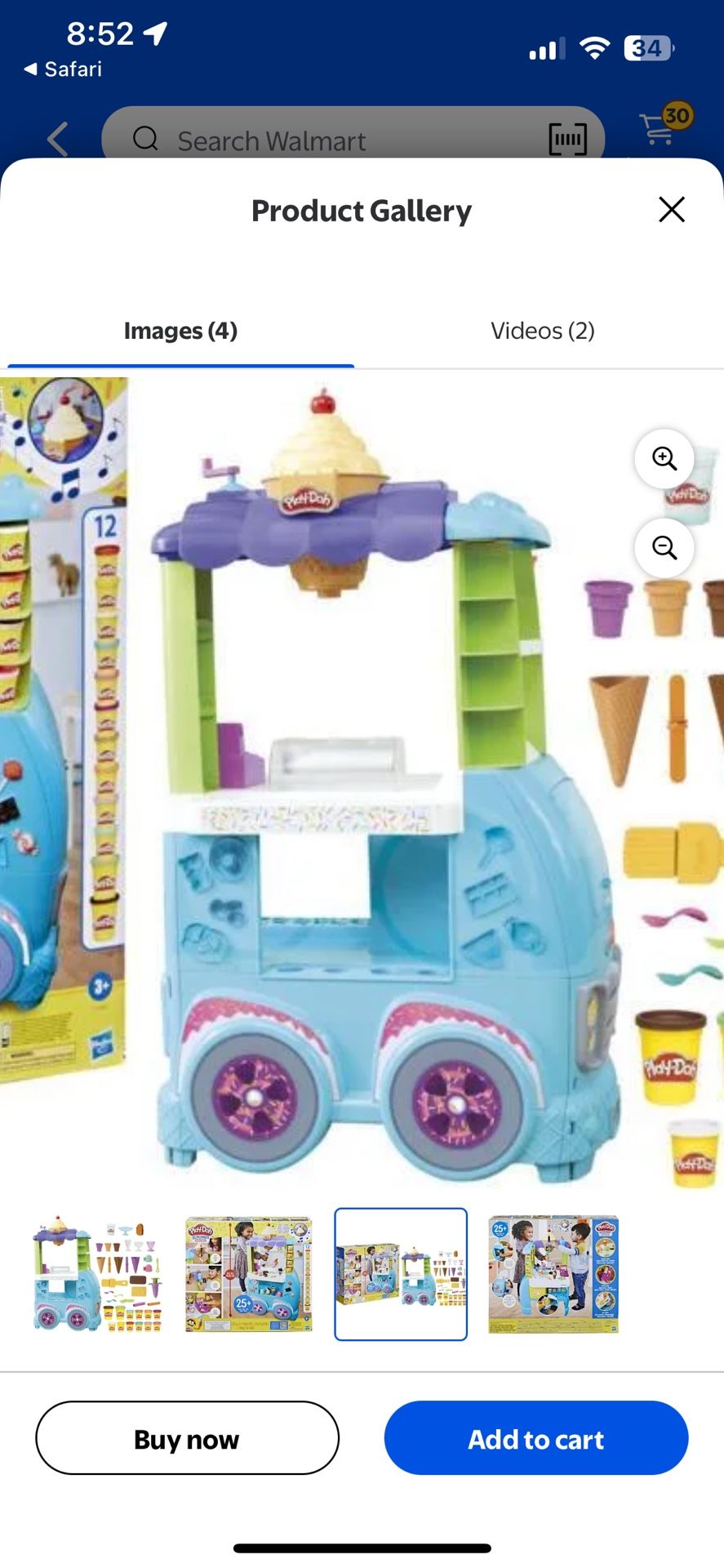 Ice cream play doh truck