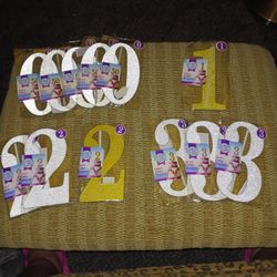 Glitter Cake Toppers 