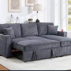✅️✅️Convertible Sectional W/ Cup Holder & W/ USB Port✅️