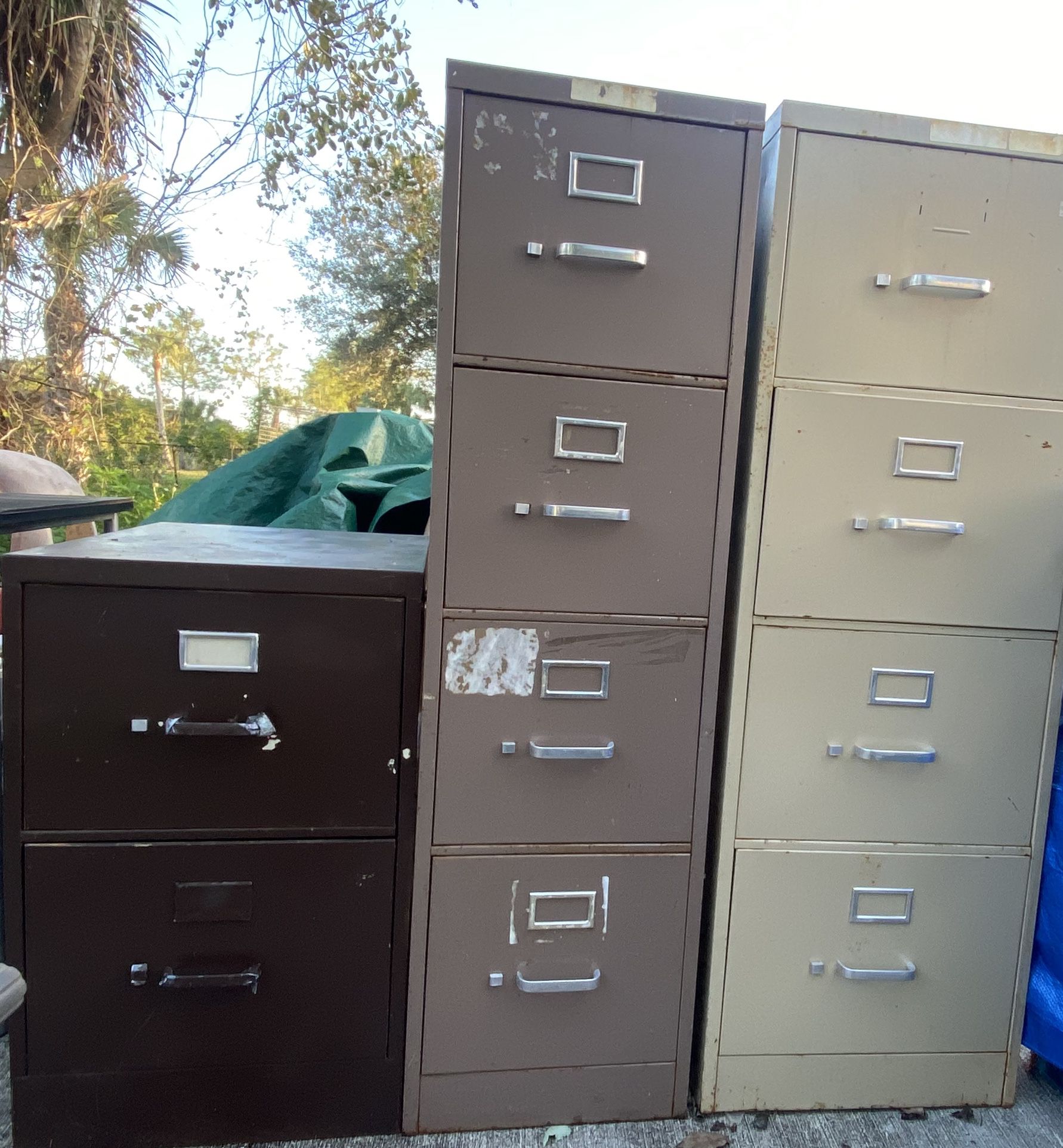 3 File Cabinets 