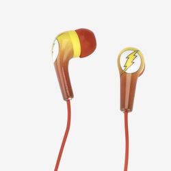 DC Comics The Flash Logo Wired Earbuds for iPhone iPod iPad NEW