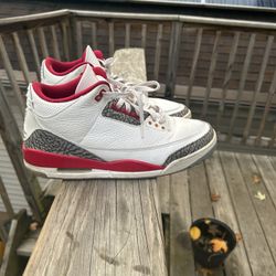 Fire Red Jordan 3s