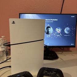 PS5 , 2 Brand new controllers , Onn Monitor