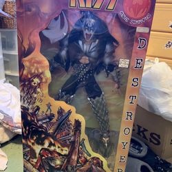 Rare 1998 Gene Simmons KISS Destroyer 23” Doll