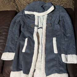 Blue and White Girl’s Coat size 10/12