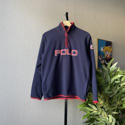 Ralph Lauren vintage fleece zip sweater