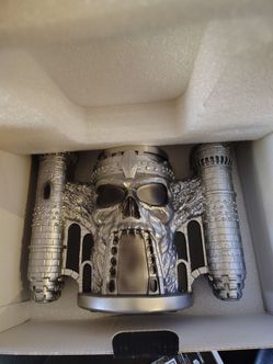 Castle gray skull AMC stein mug