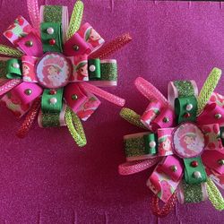 Strawberry Shortcake Hair Bows 