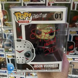 Jason Voorhees Funko Pop Signed By “Kane Hodder”