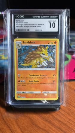 CGC 10 GEM MINT Sandslash #9 (2023) Holo Slab