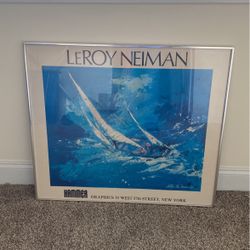 Original Leroy Neiman Painting In Original Frame