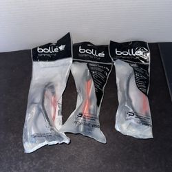 3x Bollé Safety NESS+ PSSNESF028 Clear Safety Glasses Foam Strap NEW