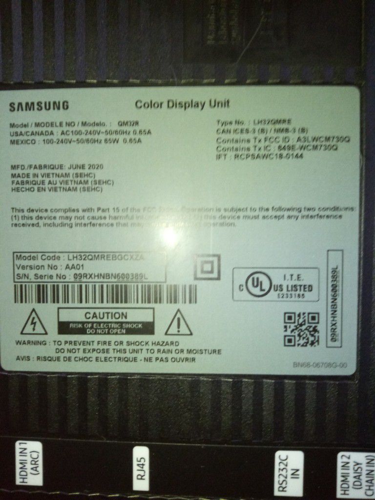 Samsung Color Display Unit