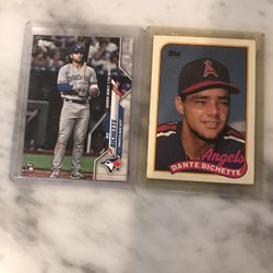 Bo Bichette Dante Bichette rookie cards