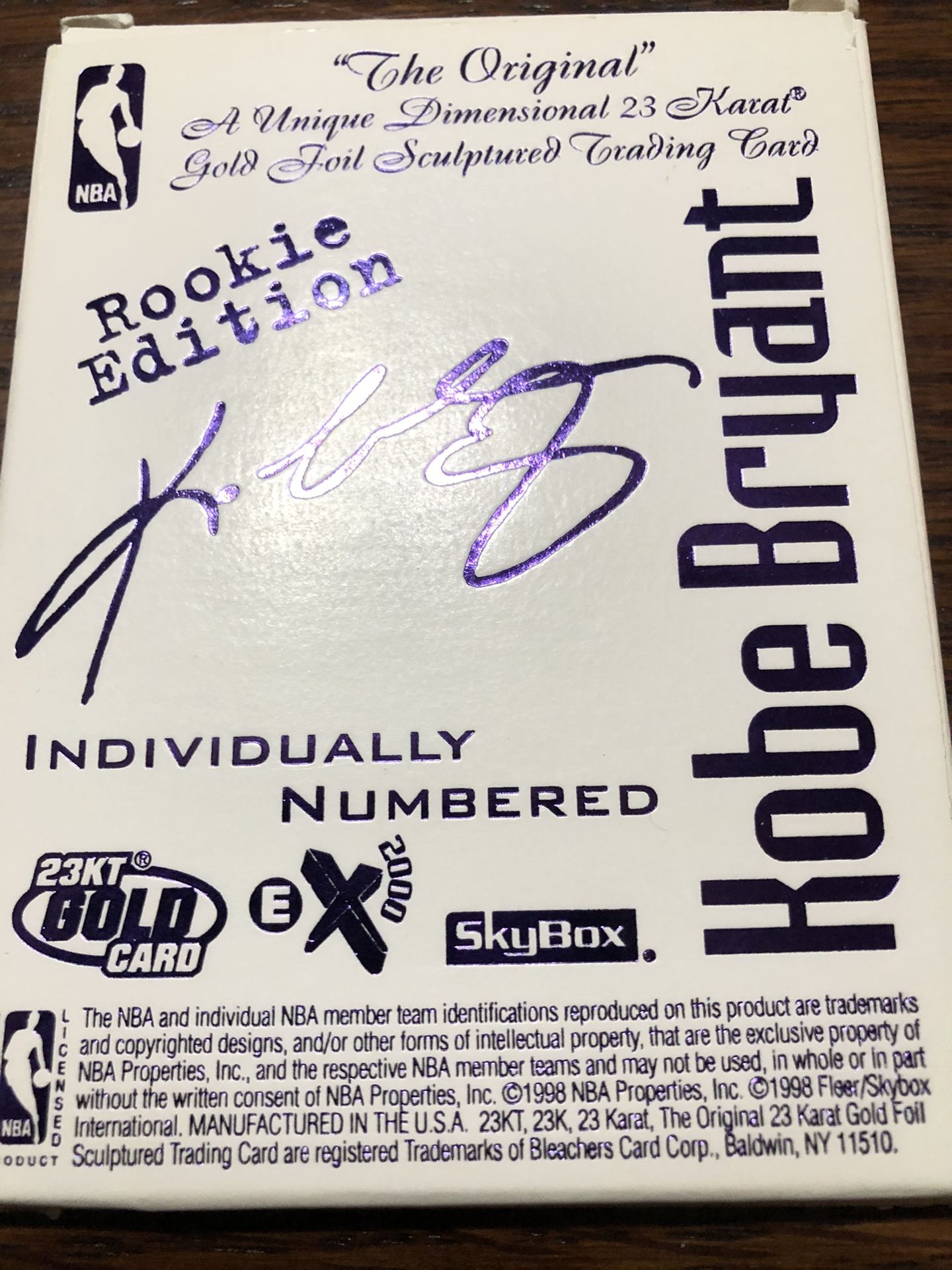 24k gold KOBE Bryant ROOKIES !!!!