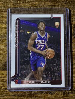 VJ Edgecombe Topps 2025 Philadelphia 76ers Rookie Base Set #203 Basketball Card