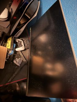 Ps5 With 2 Controllers And Monitor 