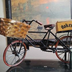 19th Century Wooden Wheel Baker Bicycle