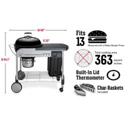 Performer Deluxe Charcoal Grill 22 - New In Box 