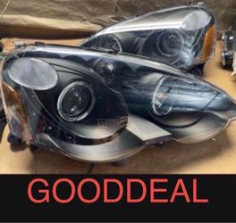 OH7 Fit 2002-2004 Acura Rsx Dc5 Black LED Halo Headlight Pair Lamp Light jdm