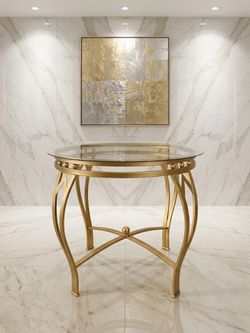 Gold-finish Antique Table