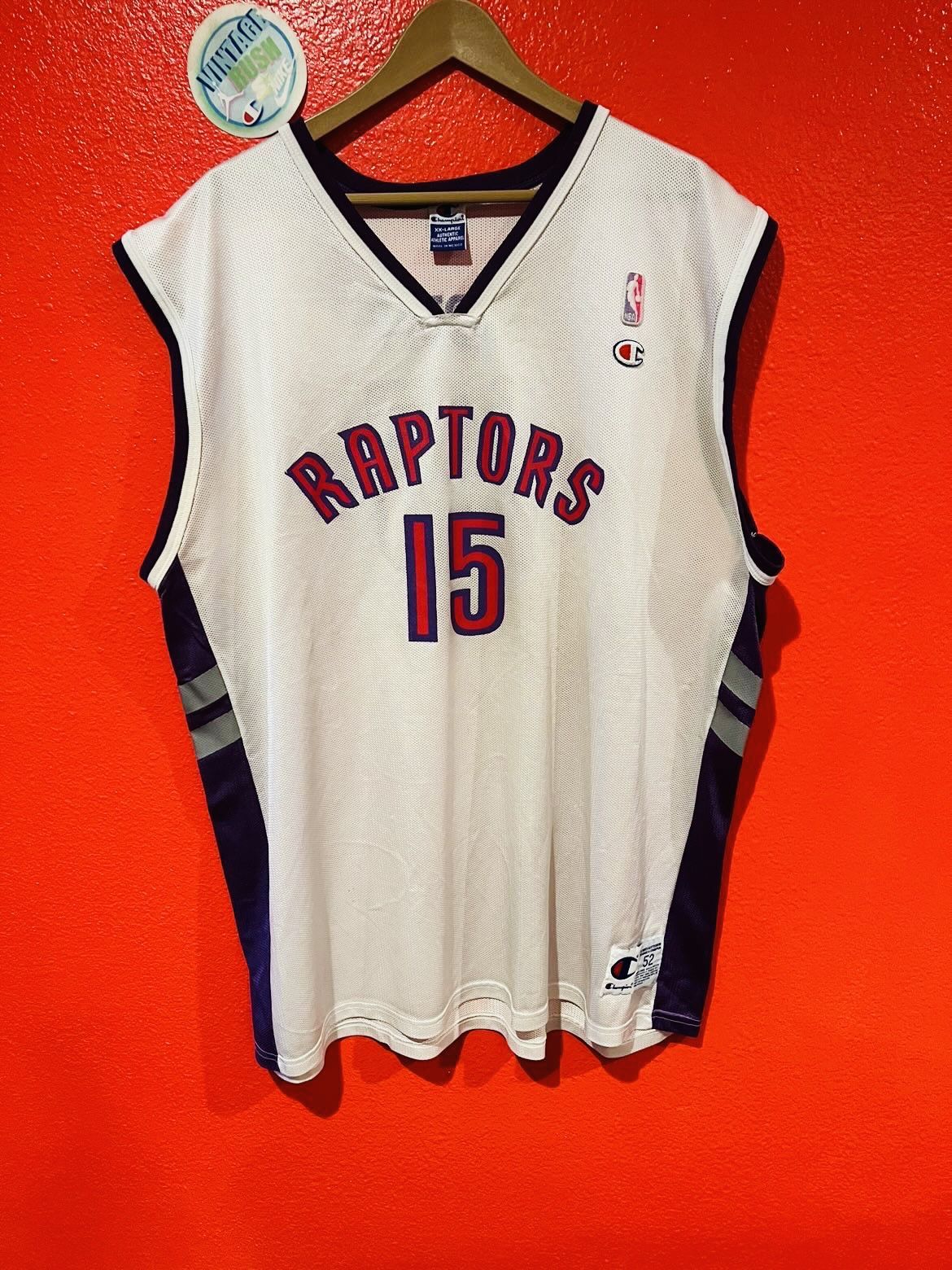 Vince carter jersey Raptors white tarheels lennord champion nike