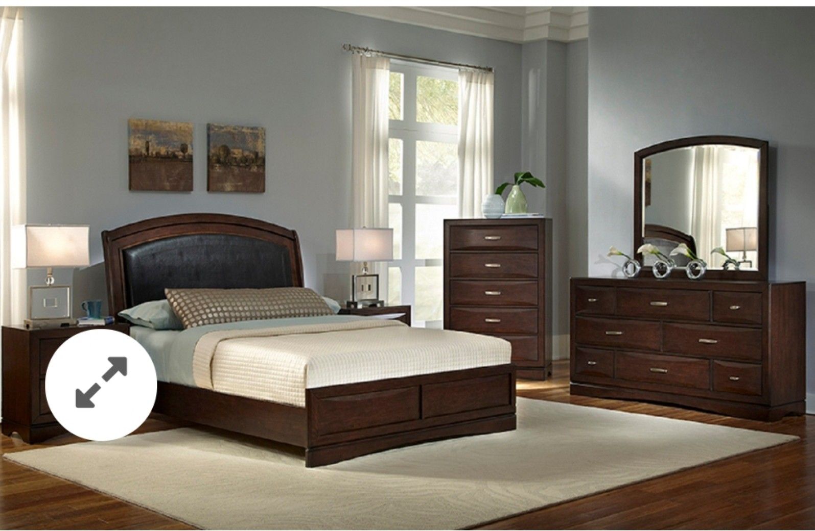 4 Piece Najarian Furniture Beverly Bedroom Set