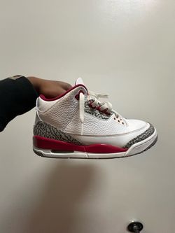 Jordan 3 white and red Sneakers