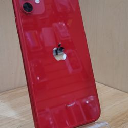 I Phone 11 64GB Red Factory Unlocked Used Like New