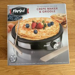 New In Box Electric Nonstick Crepe Griddle Pancake Maker