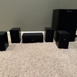 Mirage 5.1 Home Theater Speaker System – AVS-200, AVS-100 + FRS-S8 Subwoofer (Canadian Made)