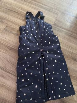 NEW Gap Girls Snow Bib / Snow Pants Size 2 – Heart Print