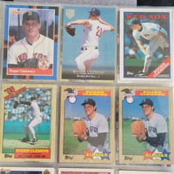 Roger Clemens Baseball Card Lot 